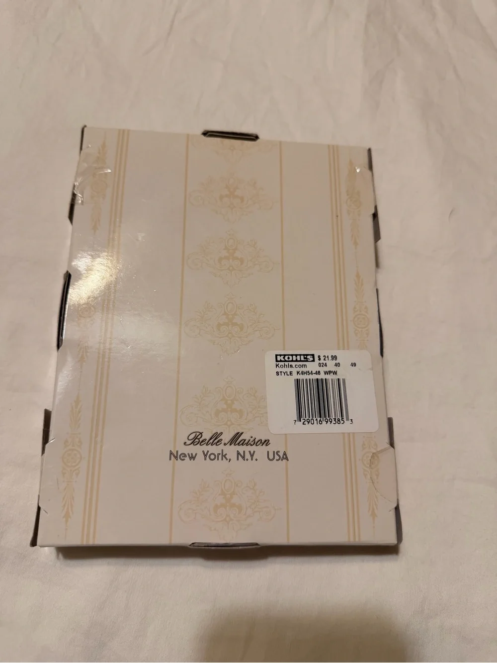 New Belle Maison Decorative Jewels Faux Pearl & Crystal Frame- size: 4